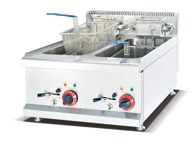 Astar-Counter Top 2-Tank 2-Basket Electric Fryer-AS-685