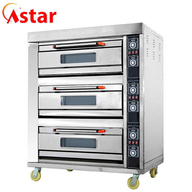 Astar Crown B Series Electric Deck Oven 3 Decks 9 Trays HGB-90D