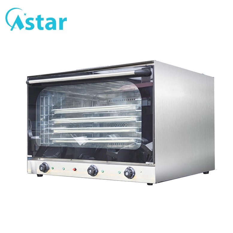 Stainless Steel Electric 4 Trays Hot Air Convection Oven 