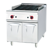 Gas Lava Rock Grill with Cabinet