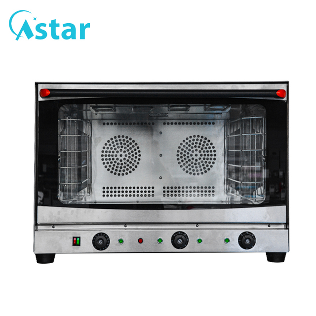 Stainless Steel Electric 4 Trays Hot Air Convection Oven 