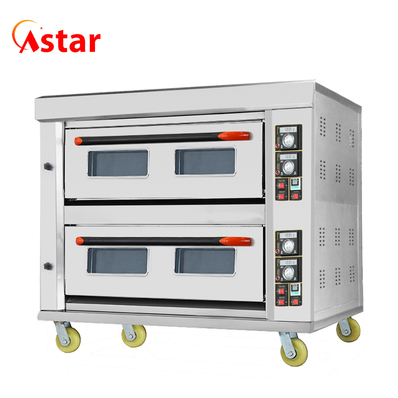 2 Decks 4 Trays Bakery Oven Gas