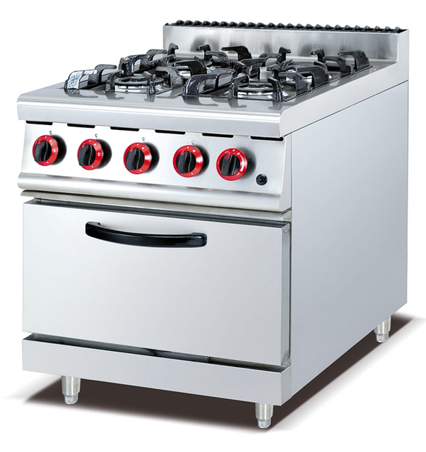 Astar Gas Range with 4-Burner & Gas Oven