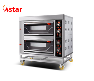 Gas 2 Decks 4 Trays Oven Bakery Machine
