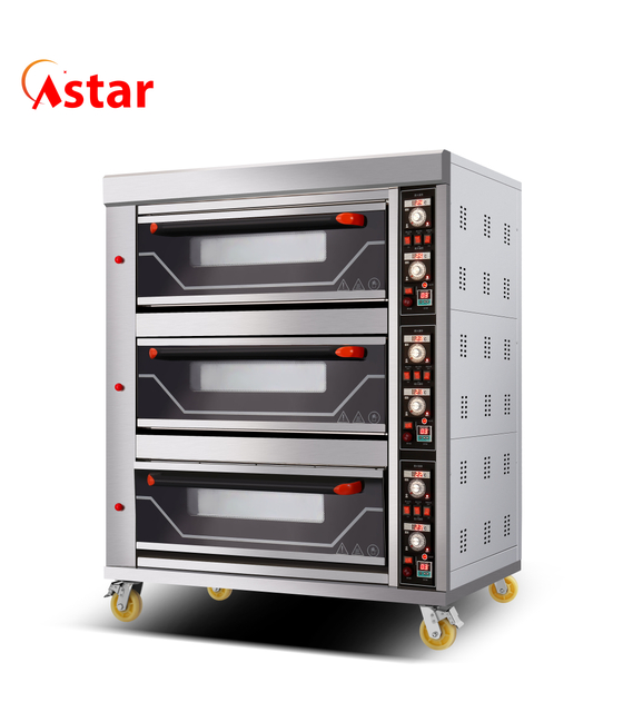 Astar 3 Decks 6 Trays Oven Gas Bakery Machine